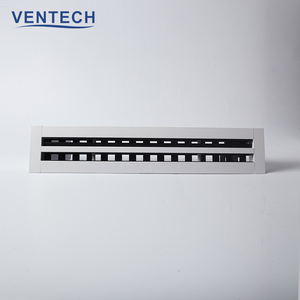 Ventech Hvac Abluft belüftung Aluminium-Zuluftdecken-Diffusor Linear schlitz diffusoren mit Plenum box - Product Image 3
