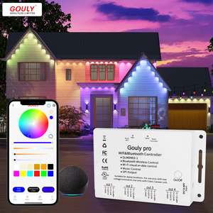 Gouly пиксельный светодиодный контроллер света 4-канальный wifi bluetooth 2,4 ГГц rf приложение удаленный умный wifi светодиодный контроллер - Product Image 1
