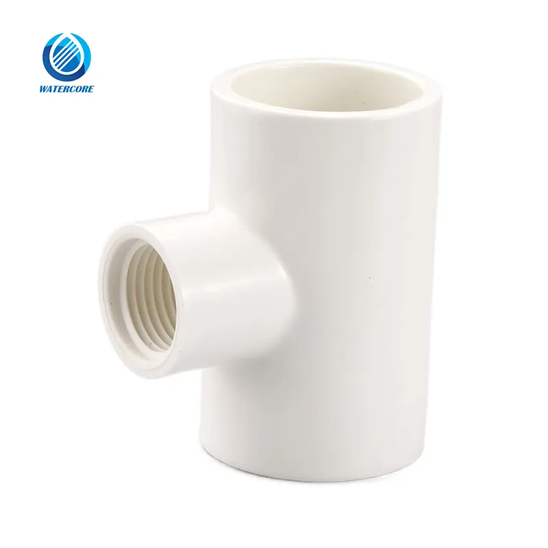 Ống Áp Suất Nhựa PVC Tiêu Chuẩn SCH40 ASTM D2466 Ống Giảm Tee Cho Nữ