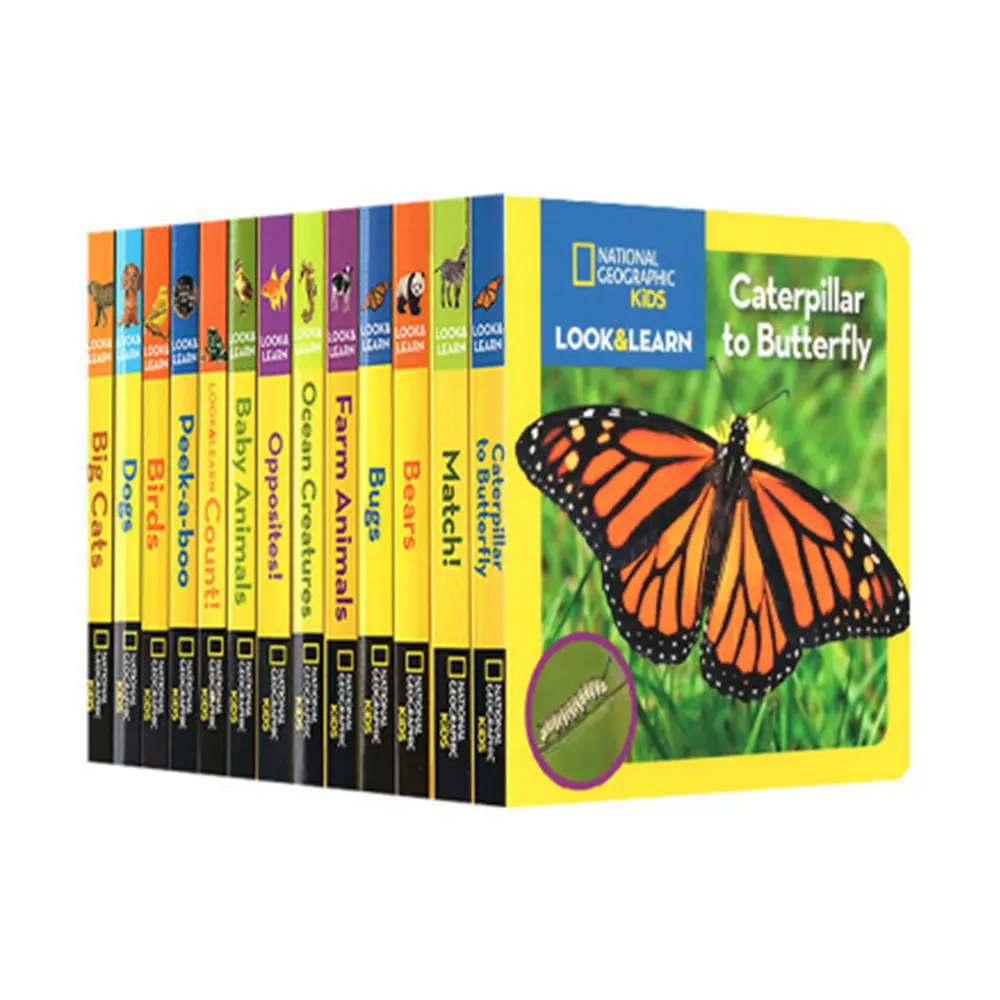 12 Books/Set National Geographic Kids Look&Learn Original English Picture Books Collection