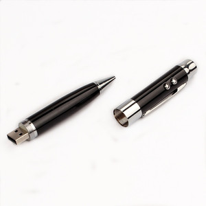 Multifunzione materiale in metallo promozionale regalo personalizzato incisione logo colorato puntatore laser penna a sfera usb flash drive - Product Image 6