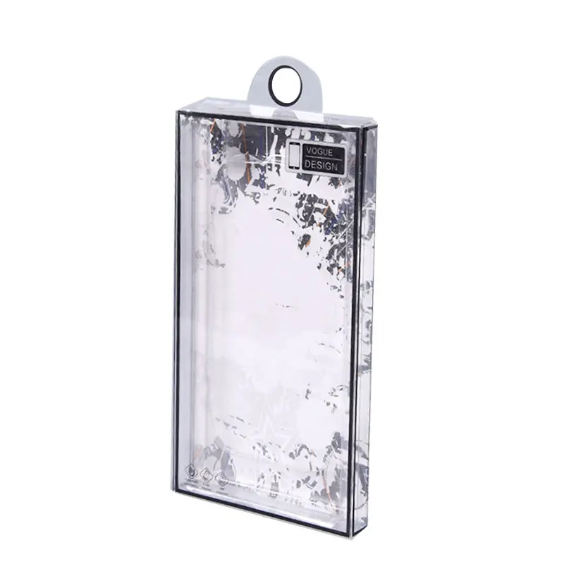 Чехол для мобильного телефона с логотипом на заказ, Упаковочная бумажная коробка с прозрачным окном из ПВХ