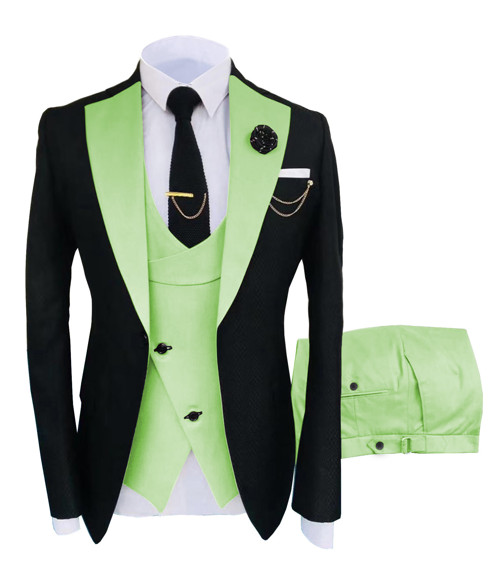 Tuxedo vert et noir