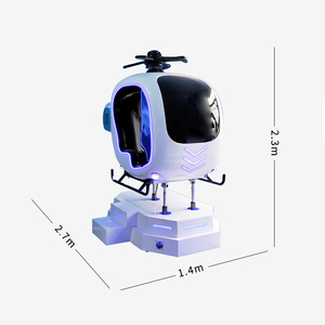 Kapalı eğlence Vr helikopter binmek tek oyuncu Vr uçuş uçak simülatörü 9d Vr deneyim oyun makinesi - Product Image 6