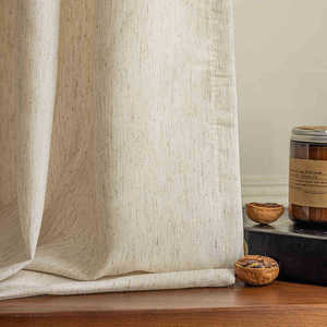Nhà Sản Xuất Phổ Biến Phong Cách Vải Lanh Tự Nhiên Gợn Sóng Gấp Rèm Tuyệt Đối Cho Phòng Khách - Product Image 4