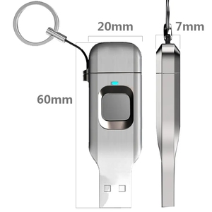 Impresión de logotipo gratis 512GB Usb 3,0 Tipo C Otg Huella digital Cifrada Usb Flash Drives Bloqueo Huella digital Usb Flash Drive - Product Image 4