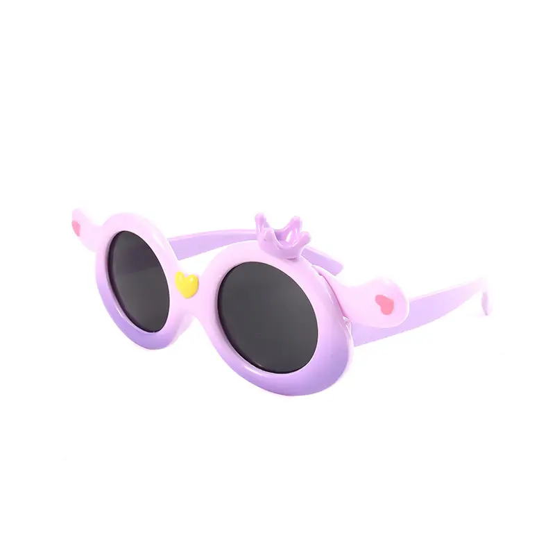 Nuova estate simpatico cane stile cartone animato Gel di silice polarizzato moda bambini bambini occhiali da sole 2024