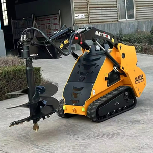 Suporte direto da fábrica em máquinas <span class=keywords><strong>Mini</strong></span> Digger 800mm largura compacta Skid Steer <span class=keywords><strong>Loader</strong></span> com anexos <span class=keywords><strong>Auger</strong></span>
