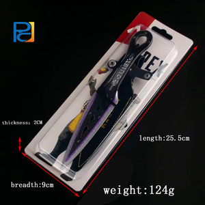 Bán buôn tùy chỉnh kim loại ngu si đần độn huỳnh quang gia truyền Kunai vũ khí với da bìa từ đỉnh - Product Image 6