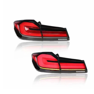 <strong>LED</strong> Taillight Assembly Dragon Scale Red Rear Lamp with Red Inner Light New Condition Temperature <strong>LED</strong> Tail Light for BMW <strong>5</strong> Series - Product Image 1