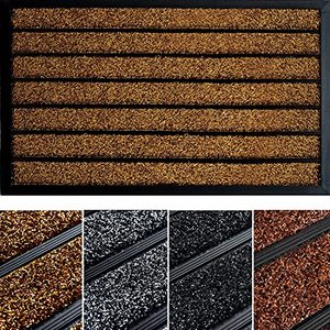 出厂价门垫防滑防水便宜现代条纹设计地垫多种图案形状可用 - Product Image 6