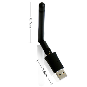 Usb wifiドングル300mbps IEEE 802.11b/g/nワイヤレス規格wifiアダプター外部2dbiアンテナ付きwifiドングルwifi usb 300mbps - Product Image 1