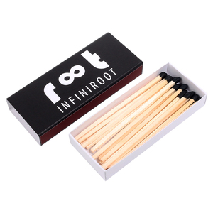 Toptancı özel Logo baskılı Matchsticks ambalaj UV kaplama maçlar için mat folyo kaplama ile düz kutulu tasarım - Product Image 3