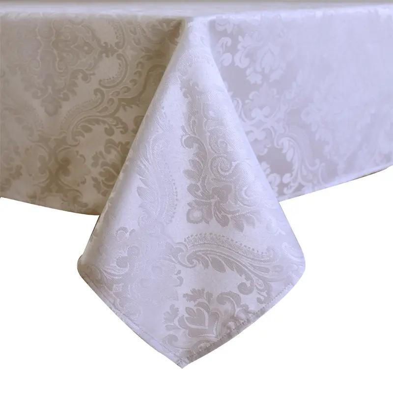 Toalha de mesa jacquard, nova toalha de mesa 100% poliéster, anti incrustação, alta qualidade