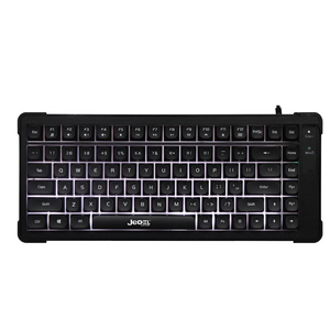 Impresión de seda Rainbow Lighting 84 teclas Teclado para juegos con cable con funciones multimedia FN + Diseño compacto sin llave - Product Image 4