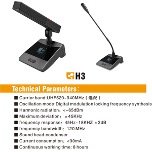 Madon Wholesale Price Wire Conference <strong>System</strong> With Video Tracking HY-8200 Series with H3 CONFERENCE MICROPHONE - Product Image 3