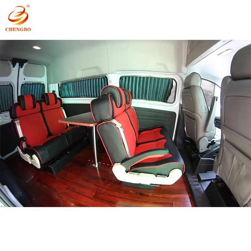 ที่มีคุณภาพสูงที่นั่ง MotorHome ไฟเบอร์หนัง2-seater ม้านั่งโซฟาหรูที่นั่งสำหรับ RV MPV ค่ายรถตู้คาราวานรถพ่วงรถ