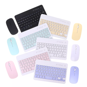 Combo de ratón inalámbrico retroiluminado ultrafino a precio de fábrica y Teclado retroiluminado para iPad IOS Android Windows
