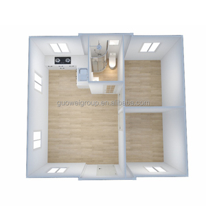 Çatı terasına ve eksiksiz bir banyoya sahip prefabrik çelik genişletilebilir konteyner ev - Product Image 5