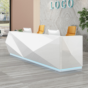 QTZ56高品质办公室前台接待处接待台l形前台沙龙接待处 - Product Image 1