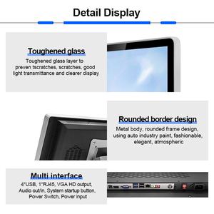 Factory Custom Allinone Aio 15 Inch All in 1 One <strong>Computer</strong> Capacitive Touchscreen Pc <strong>Monitor</strong> with Stand - Product Image 5