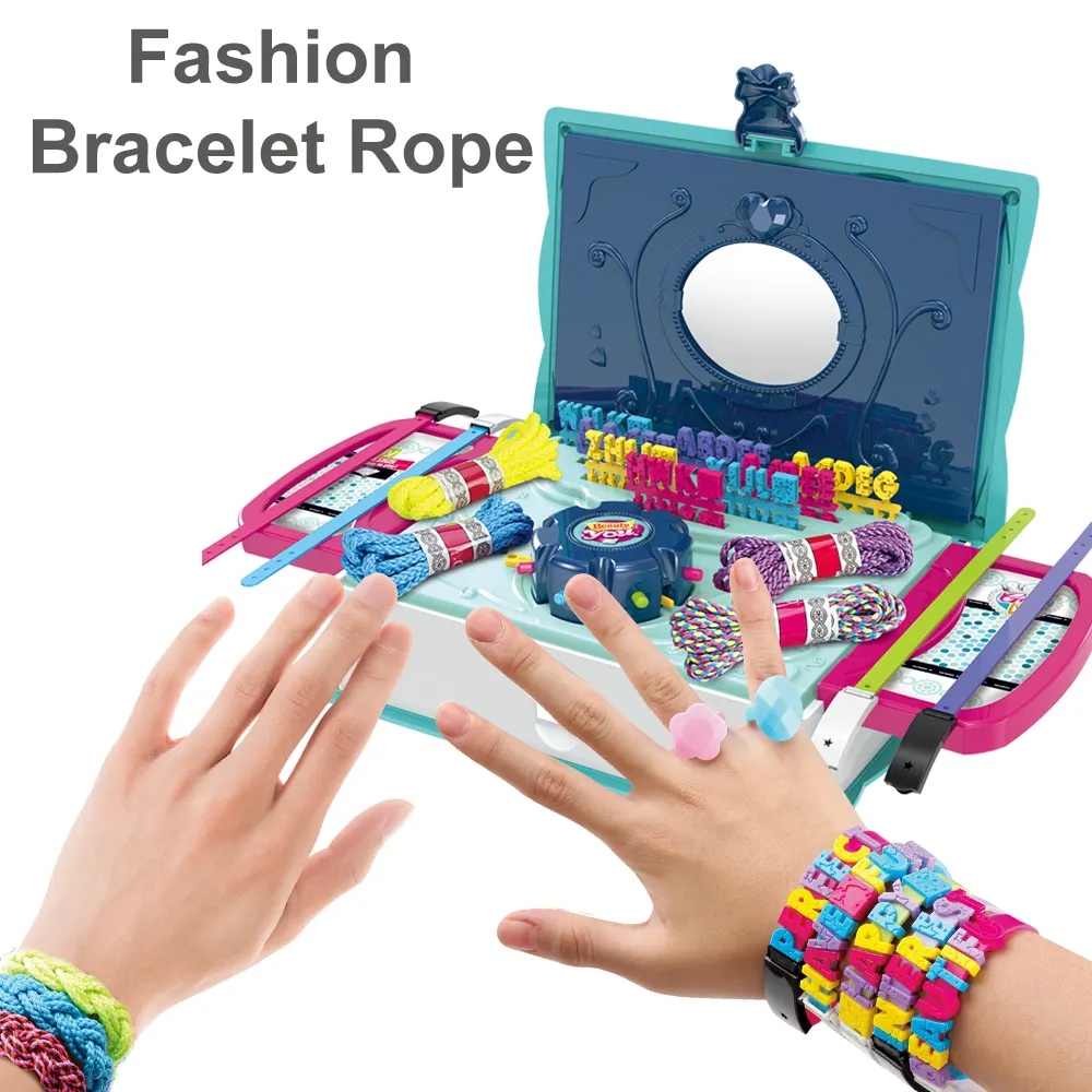 KUNYANG Friendship Beauty Play corda intrecciata gioielli Bead Craft Kit Set Kit per la creazione di braccialetti fai da te