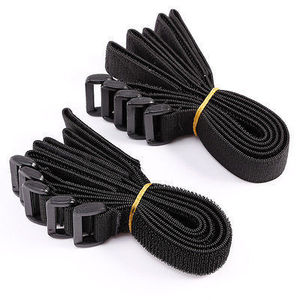 Tamaño personalizado, la mejor correa elástica de gancho y lazo, gancho y correa de lazo de nailon adhesivo, banda elástica de gancho flexible con hebilla - Product Image 5