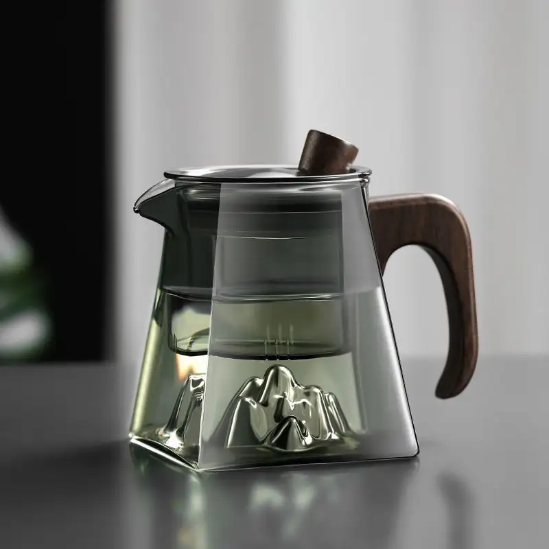 Стеклянный чайник Guanshan, бытовая чайная Кофеварка большой емкости