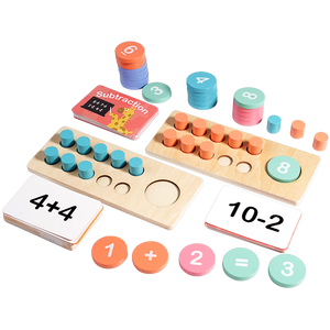 Venta al por mayor de alta calidad, juegos de diez marcos, juguete para contar sumas y restas, contador de decenas, matemáticas para niños - Product Image 1