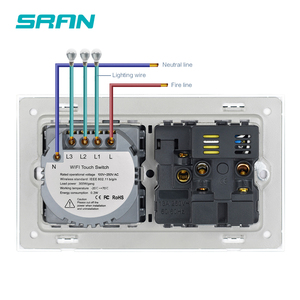 <span class=keywords><strong>13</strong></span>แอมป์คู่ซ็อกเก็ตสหราชอาณาจักร1แก๊ง Wifi แผงควบคุม Tuya สมาร์ทสวิทช์ - Product Image 2