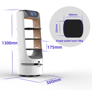 排他的なデザインの自動運転ホテルの食品配達ロボット連絡なしサービスロボットウェイターロボットレストラン - Product Image 4