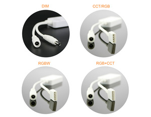 12V 24V DC spina RF Rgb telecomando ultrasottile Mini PWM LED Controller per singolo colore RGB RGBW RGBCW rgbct LED striscia di luce - Product Image 5
