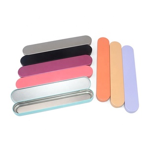 Contenitore porta cosmetici Champagne personalizzato prezzo di fabbrica vuota rettangolo banda stagnata Pedicure scatole per strumenti di bellezza - Product Image 1