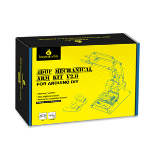 Joystick Metallic Roboterarm Lernstarter-Kit 4-Achsen-Mini-Desktop-Roboterarm-Kit für <span class=keywords><strong>Arduino</strong></span>-Lern roboterarm