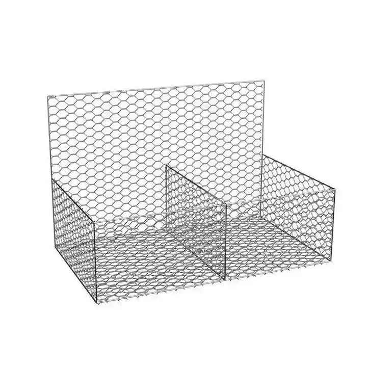 Panier de Gabion 10X12 cm et grillage hexagonal lourd de Gabion Cages de gabion de mur de soutènement