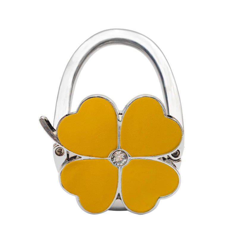 Trèfle à quatre feuilles couleur unie peau recommandée jaune