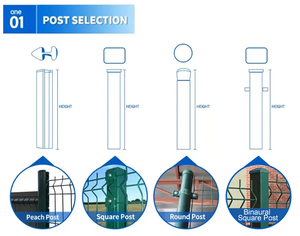 Fabrik Direkt verkauf 3D Tri angular Bending PVC geschweißter Drahtgitter zaun verzinkter Stahl Metall Farmzaun