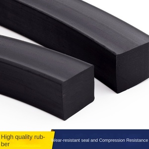 Đen rắn vuông phẳng thiết kế cứng dầu chịu mài mòn chịu áp lực chống thấm nước biển cao su niêm phong dải - Product Image 3