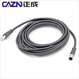 1M 2 M 5MPVCケーブルオーバーモールドプラグM12オスメスストレートアングル17ピンコアAコード非シールドコネクタ - Product Image 5