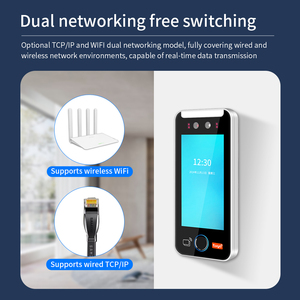 Asia Teco World Debut 5 pulgadas 5000 usuario TCP/IP WIFI Tuya App Reconocimiento facial dinámico Control DE ACCESO Máquina DE ASISTENCIA Huella digital - Product Image 6