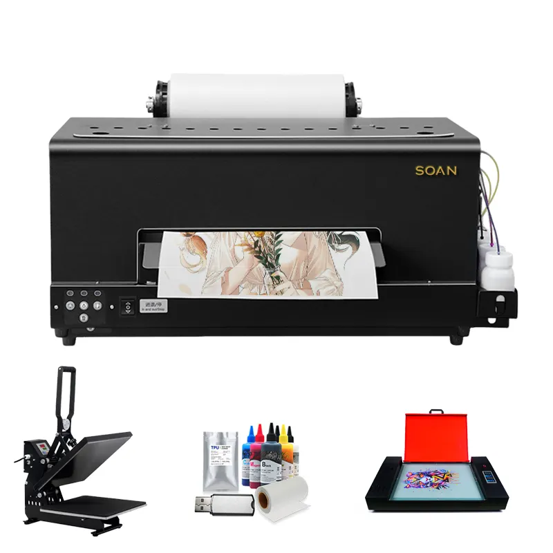 Groothandel Dtf Impresorar A3 Direct Naar 330Mm Roll Pet Film Drukmachine Dtf Printer Voor Stof Afdrukken