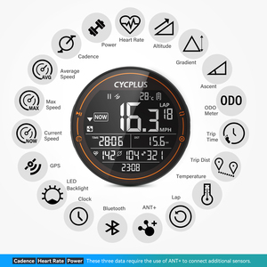 Digitaler Smart Bike Tacho Radfahren GPS Computer Fahrrad mit Speicher funktion - Product Image 4