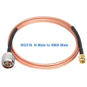 N loại Nam để SMA nam rg316 cáp đồng trục 50Ohms tổn thất thấp RF <span class=keywords><strong>Coax</strong></span> Cable cho Bộ định tuyến ăng ten tín hiệu Enhancer Bộ chuyển đổi không dây - Product Image 2