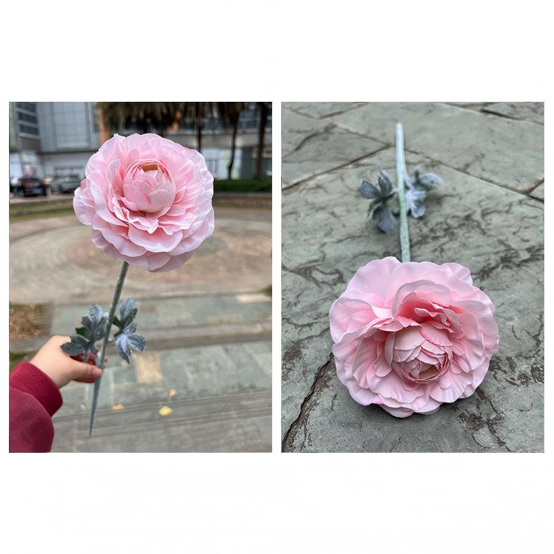 Pink Single Head Flocked Lotus-1