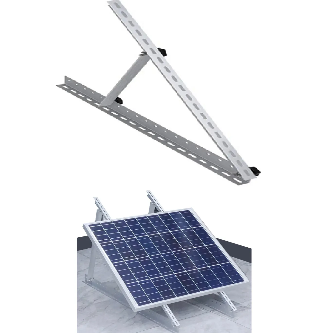 Hersteller OEM 1040x1040x545mm 41 Zoll verstellbare Solarpanel-Halterung Verstellbare Dreieck-Solar halterung