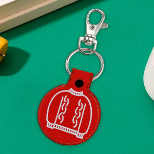 Toptan Custom Made Embroid anahtarlık kişiselleştirilmiş işlemeli anahtarlık Polyester dokuma kumaş anahtarlık - Product Image 2