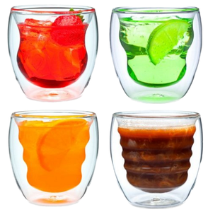 Transparent Double Wall Glass <strong>Cup</strong> for Espresso and Cappuccino Single <strong>Cup</strong> <strong>Brewers</strong> - Product Image 2