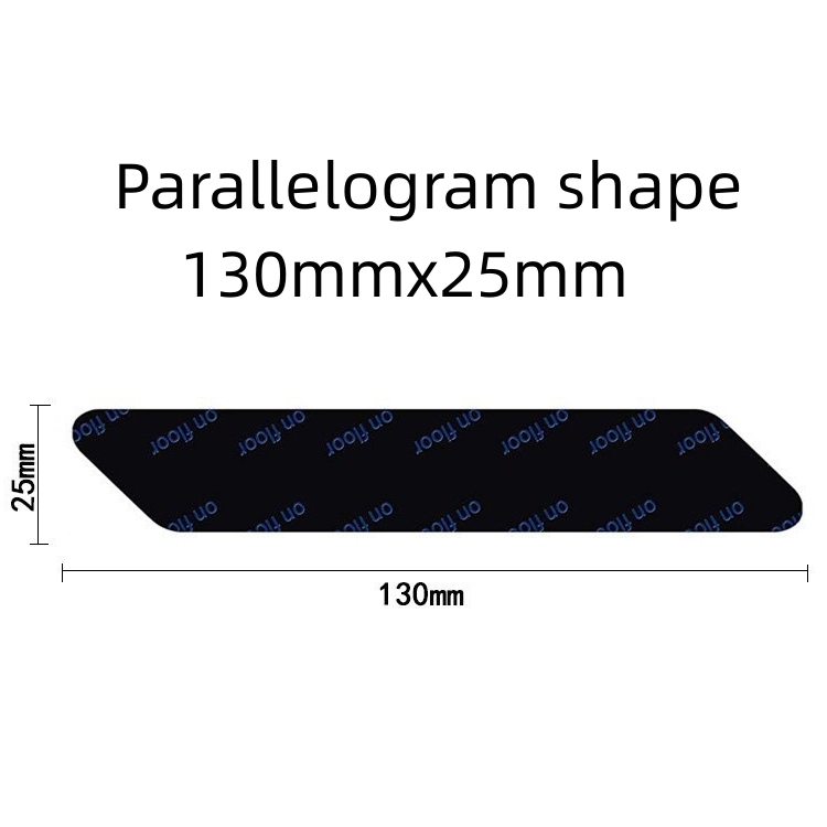 Forme de parallélogramme 130mm x 25mm