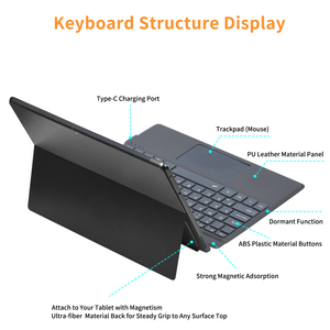 Surface Pro 9无线键盘，带触摸板背光可充电和可拆卸键盘，适用于微软Surface Pro X Pro 8 BT - Product Image 6