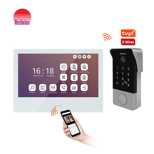 Mejor venta Intercom Monitor en color Sistema de intercomunicación de 2 cables para la casa Interfono de video de comunicación de 2 vías - Product Image 1